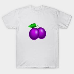 Plums fruit illustration T-Shirt